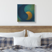 "Seeds of Stillness" Abstract キャンバスプリント (インサイチュ (寝室))