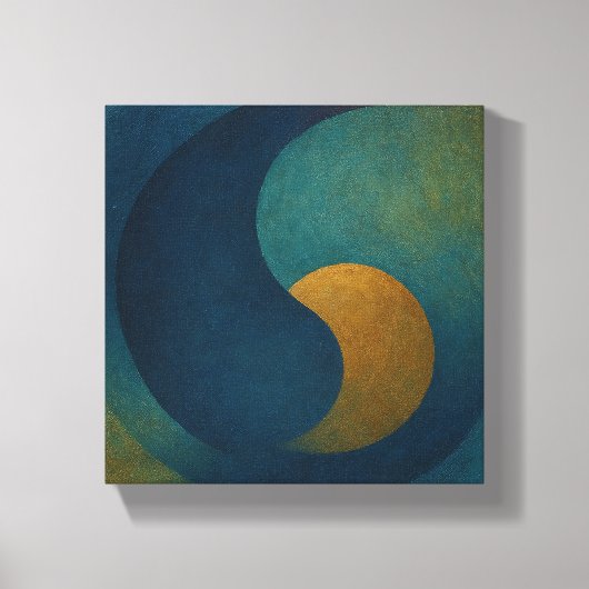 "Seeds of Stillness" Abstract キャンバスプリント (正面)