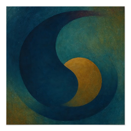 "Seeds of Stillness" Abstract ポスター (正面)