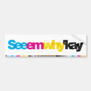 SeeEmWhy'Kayのバンパーステッカー バンパーステッカー