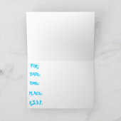 Seeing Spots招待状 招待状 (内部)