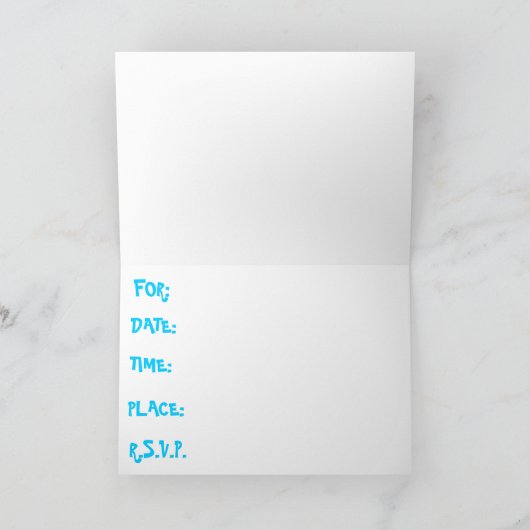 Seeing Spots招待状 招待状 (内部)