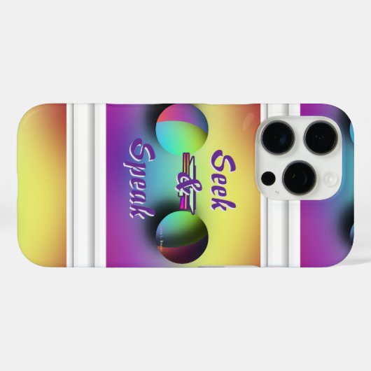 Seekとロ話ゴ Case-Mate iPhoneケース (裏面 (横))