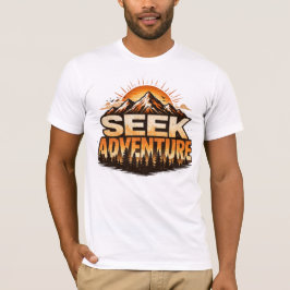 Seek Adventure Vintage Mountain Adventure Outdoor Tシャツ