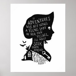 Seek Adventures Northanger Abbey Quote ポスター