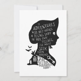 Seek Adventures Northanger Abbey Quote 招待状