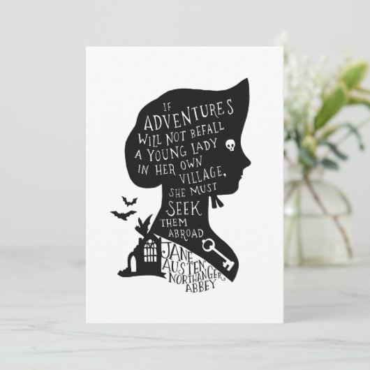 Seek Adventures Northanger Abbey Quote 招待状 (スタンド正面)
