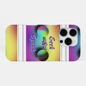 Seek And Speak ロゴ iPhoneケース (裏面横)