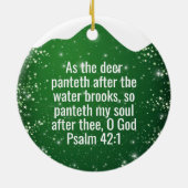 Seek God Religious Holiday  ⛪️ 🎄 セラミックオーナメント (裏面)