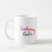 Seek God's Heart  コーヒーマグカップ (左)