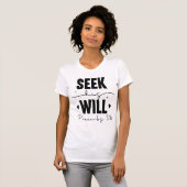 Seek His Will Proverbs 3:6 Devotion Tee Tシャツ (正面フル)