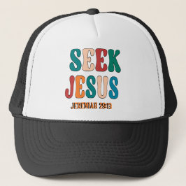SEEK JESUS BIBLE VERSE  VINTAGE キャップ