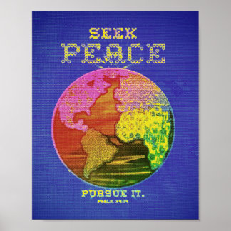 Seek Peace Earth Poster ポスター