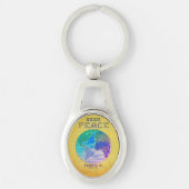 Seek Peace Scripture Keychain キーホルダー (正面)