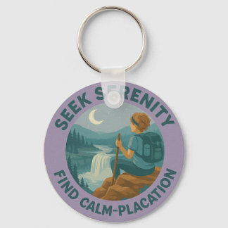 Seek Serenity – Find Calm-Placation Keychain キーホルダー