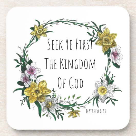 Seek Ye First the Kingdom Coaster コースター (正面)