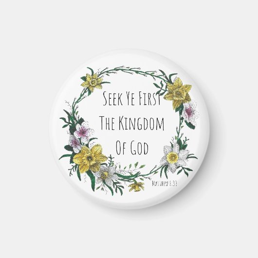 Seek Ye First the Kingdom Magnet マグネット (正面)