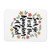 Seek Ye First the Kingdom of God Artプリント マグネット (横)