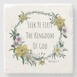 Seek Ye First the Kingdom Stone Coaster ストーンコースター