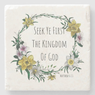 Seek Ye First the Kingdom Stone Coaster ストーンコースター