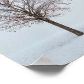 Seek Ye First the Kingdom Winter Tree Landscape ポスター (角)