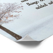 Seek Ye First the Kingdom Winter Tree Matthew 6:33 ポスター (角)