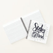 Seek & You Will find Gospelことわざ聖なる書物、 経典アート ノートブック (内部)