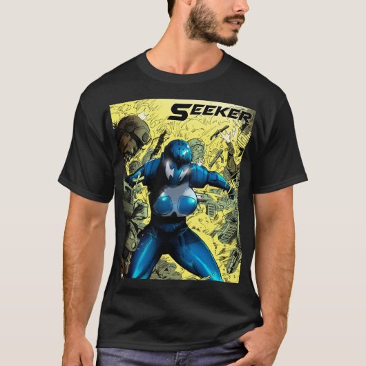 Seeker V2ブラッククラシックTシャツ Tシャツ (正面)