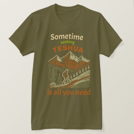 "Seeking Yeshua" T-Shirt Tシャツ (デザイン正面)