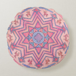 Seelenkreis Ethno Mandala Runde Kissen ラウンドクッション