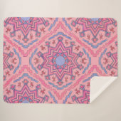 Seelenkreis – Leuchtende Mandala Fleecedecke  シェルパブランケット (正面(横))