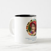 Seenaの単一性の引用文のツートーンマグ ツートーンマグカップ (正面左)