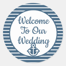 Seersuckerは私たちのステッカー結婚へようこそ