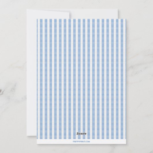 Seersucker名門私立校風のクリスマスフォトカード シーズンカード (裏面)