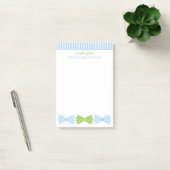 Seersucker Bow Tie パーソナライズされた Post-It Notepad ポストイット (オフィス)