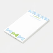 Seersucker Bow Tie パーソナライズされた Post-It Notepad ポストイット (アングル)