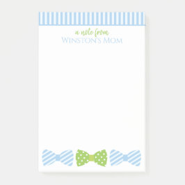 Seersucker Bow Tie パーソナライズされた Post-It Notepad ポストイット