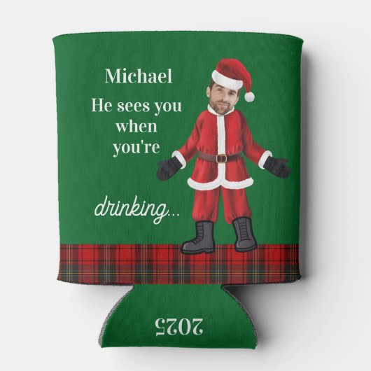 Sees You When You're Drinking Funny Custom Gift 缶クーラー (裏面)