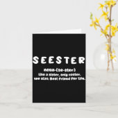 Seester Definition Like A Sister Only Cooler カード (黄色い花)
