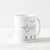 Sefペプチド名mug コーヒーマグカップ (正面右)