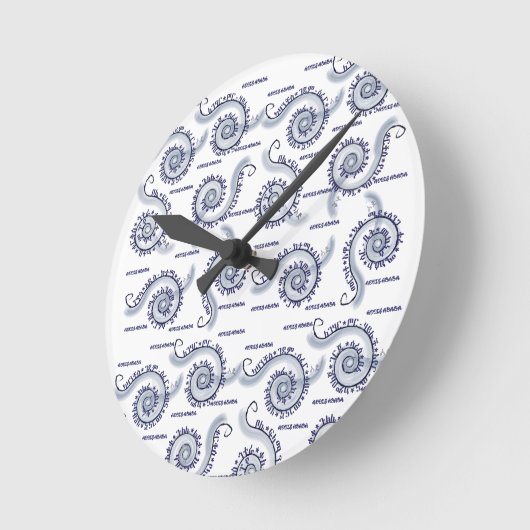 Seferé ラウンド壁時計 (傾斜)