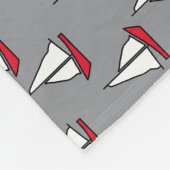 Segelboot フリースブランケット (角)