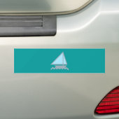 Segelboot sailing boat バンパーステッカー (車上)