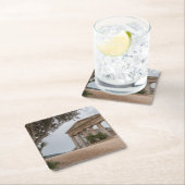 Segesta、シシリーのギリシャの寺院 スクエアペーパーコースター (インサイチュ)