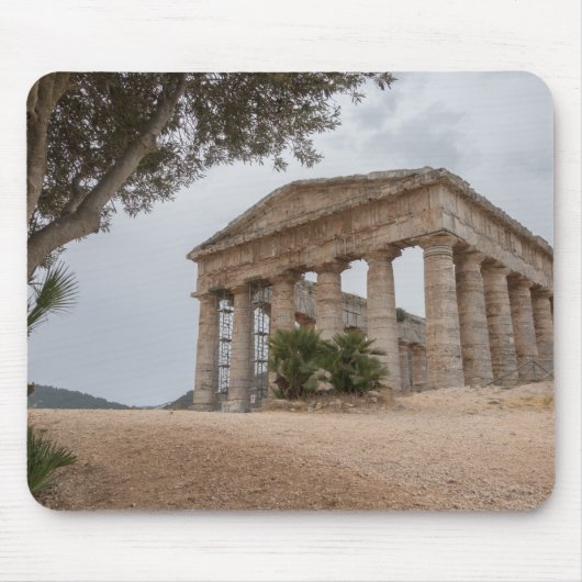 Segesta、シシリーのギリシャの寺院 マウスパッド (正面)