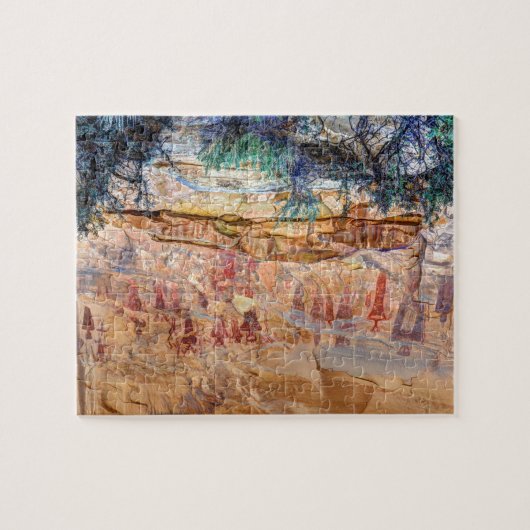 Sego渓谷のインドの絵画図表-ユタ ジグソーパズル (横)