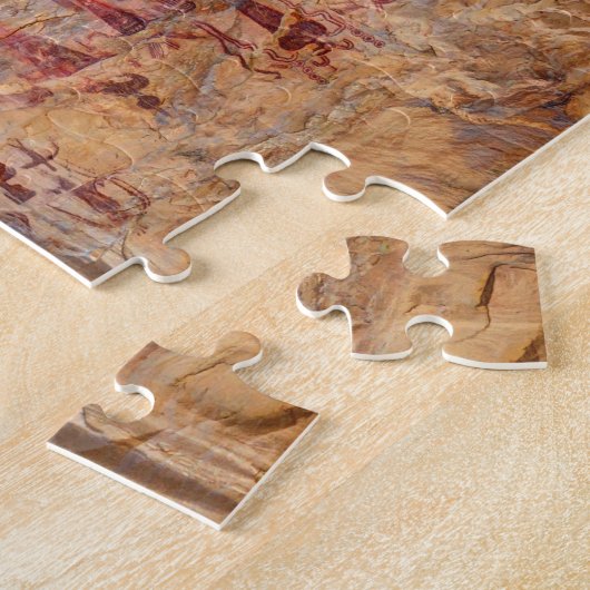 Sego渓谷のインドの絵画図表-ユタ ジグソーパズル (側面)