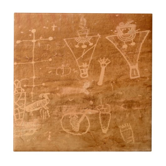 Sego渓谷の岩石彫刻-トムソンの春-ユタ タイル (正面)