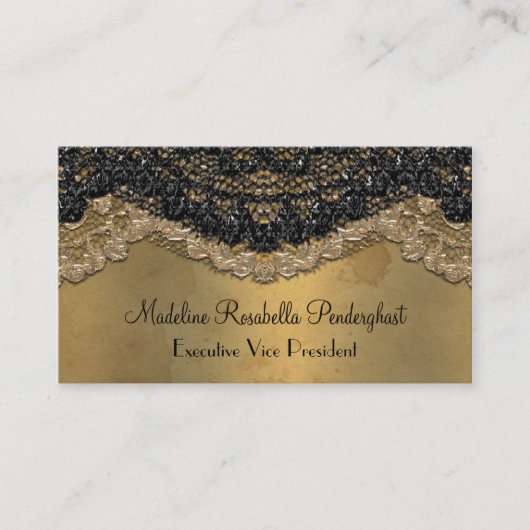 Segonzacのエレガントなビクトリア時代の人3.5" x 2" 名刺 (正面)