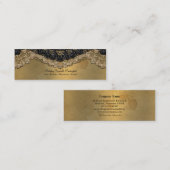 Segonzacの細くエレガントなビクトリア時代の人3.5" x 2" スキニー名刺 (正面/裏面)